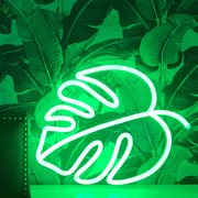 Monstera Leaf Neon Sign