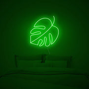 Monstera Leaf Neon Sign