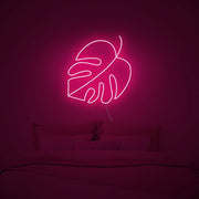 Monstera Leaf Neon Sign