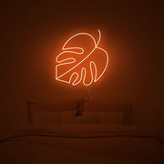 Monstera Leaf Neon Sign