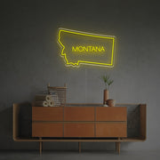 Montana State Outline LED Neon Sign