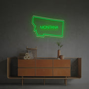 Montana State Outline LED Neon Sign