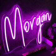 Morgan Purple Neon Sign