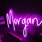 Morgan Purple Neon Sign