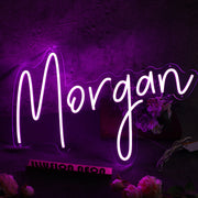 Morgan Purple Neon Sign