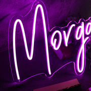 Morgan Purple Neon Sign