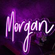 Morgan Purple Neon Sign