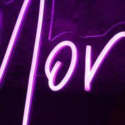 Morgan Purple Neon Sign