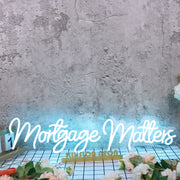 Mortgage Matters Blue Neon Sign