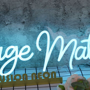 Mortgage Matters Blue Neon Sign