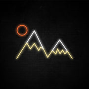 Mountain Peaks Neon Sign