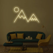 Mountain Peaks Neon Sign