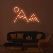 Mountain Peaks Neon Sign