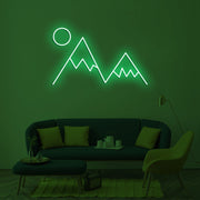 Mountain Peaks Neon Sign