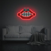 Mouth With Eyes LED Neon Acrylic Artwork