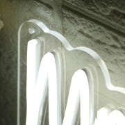 Mr And Mrs Boria White Neon Sign