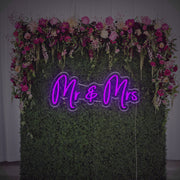 Mr And Mrs For Wedding LED Neon Sign