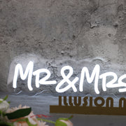 Mr And Mrs Litwin White Neon Sign