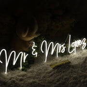 Mr And Mrs Lovers Neon Sign