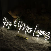 Mr And Mrs Lovers Neon Sign