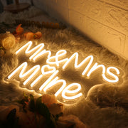 Mr And Mrs Milne Yellow Neon Sign