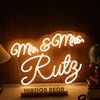 Mr And Mrs Ruty Yellow Neon Sign