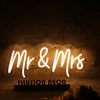 Mr And Mrs Yellow Neon Sign