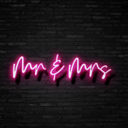 Mr Mrs Neon Sign