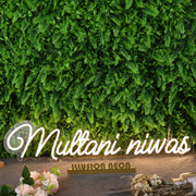 Multani Niwas Yellow Neon Sign