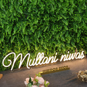 Multani Niwas Yellow Neon Sign