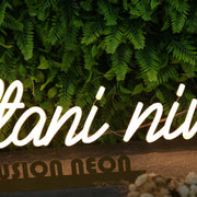 Multani Niwas Yellow Neon Sign