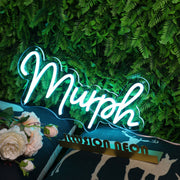 Murph Blue Neon Sign