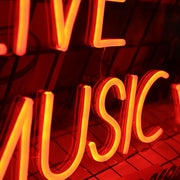 Music Live Neon Sign