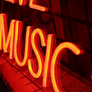 Music Live Neon Sign