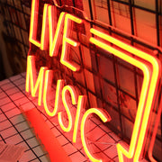 Music Live Neon Sign