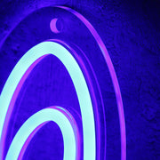 Music Note Blue Neon Sign