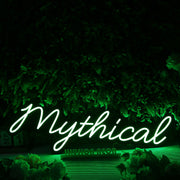 Mythical Green Neon Sign