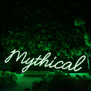 Mythical Green Neon Sign