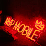 MVP Mobile Orange Neon Sign