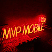 MVP Mobile Orange Neon Sign