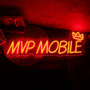 MVP Mobile Orange Neon Sign