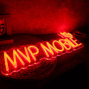 MVP Mobile Orange Neon Sign