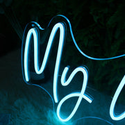 My Way Blue Custom Neon Sign