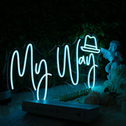 My Way Blue Custom Neon Sign