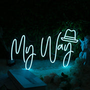 My Way Blue Custom Neon Sign