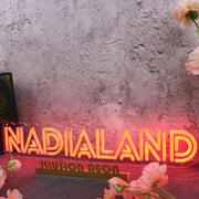 Nadialand Red Neon Sign