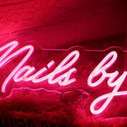 Nails By Yamy Red Neon Sign