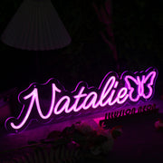 Natalie Pink Neon Sign