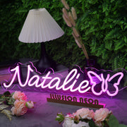 Natalie Pink Neon Sign