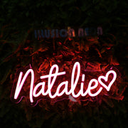 Natalie Red Neon Sign